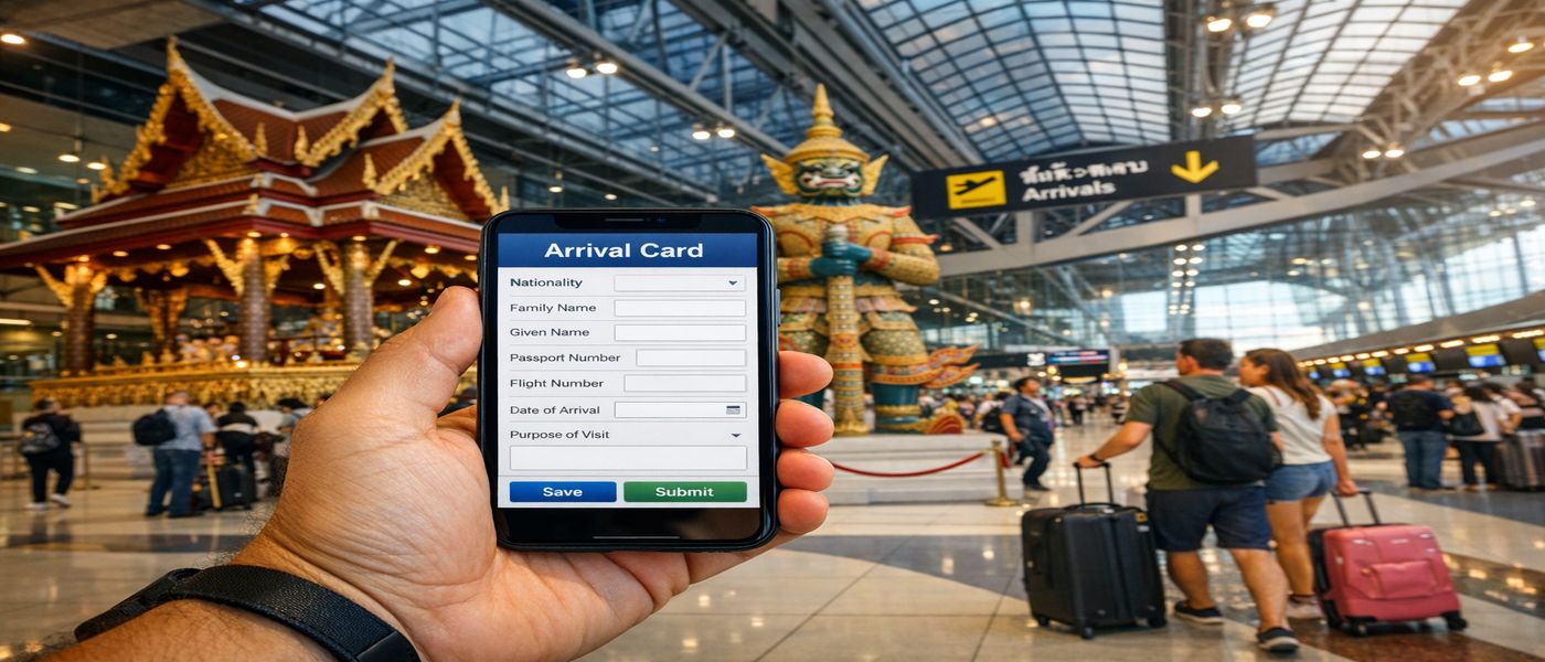 TDAC form guide Thailand Digital Arrival Card fields
